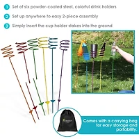 Net Health Shops Drink Holder Stakes Yard Art
