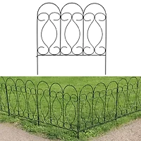 Net Health Shops Border Fence Panels 5-Piece Metal Yard Stake