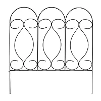 Net Health Shops Border Fence Panels 5-Piece Metal Yard Stake