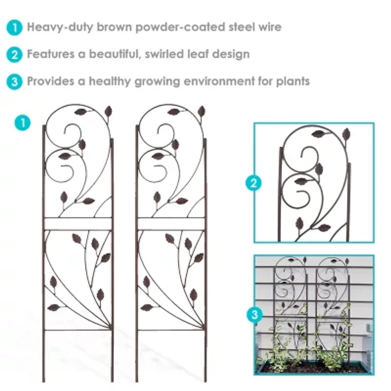 Net Health Shops Vine Metal 2-pc. Garden Trellis
