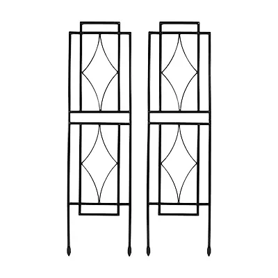 Net Health Shops Border Fence Panels Metal 2-pc. Garden Trellis