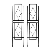 Net Health Shops Border Fence Panels Metal 2-pc. Garden Trellis