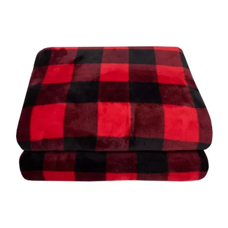 Sweet Home Collection Plaid Blanket