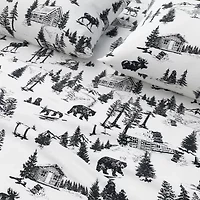 Linery Charming Winter Flannel Wrinkle Resistant Sheet Set