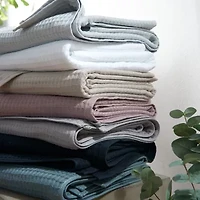 UCHINO Waffle Twist 6 Pack Bath Towel Set