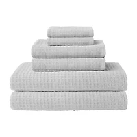 UCHINO Waffle Twist 6 Pack Bath Towel Set
