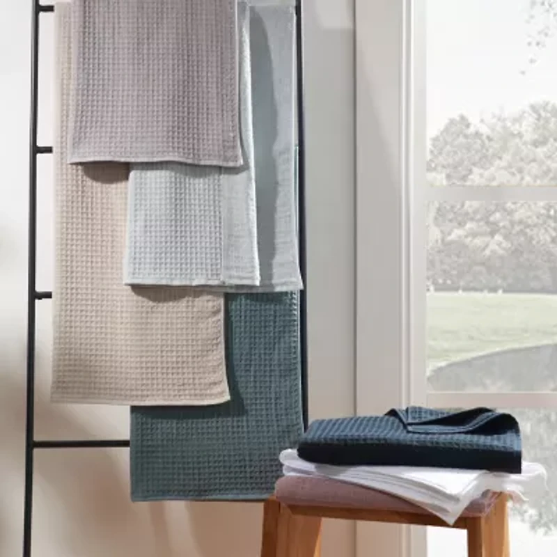 UCHINO Waffle Twist 6 Pack Bath Towel Set