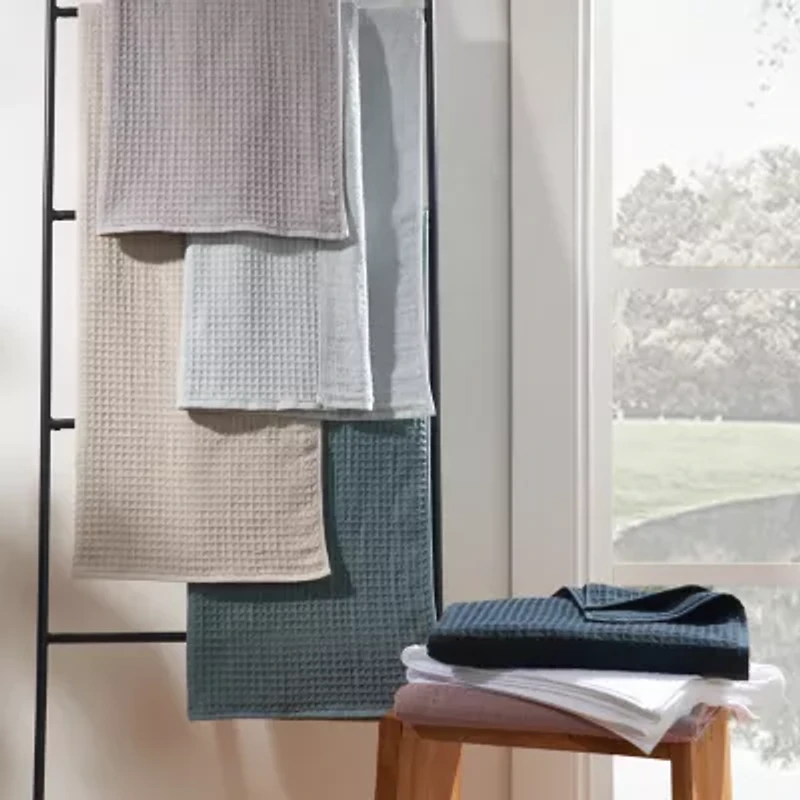 UCHINO Waffle Twist 6 Pack Bath Towel Set