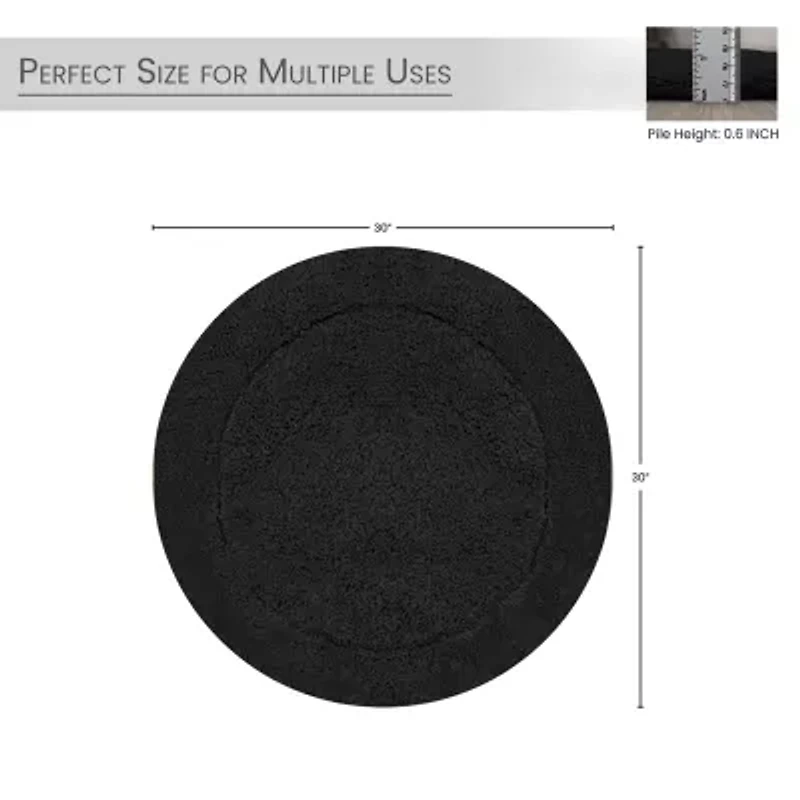 Home Weavers Inc Waterford Round Bath Rug