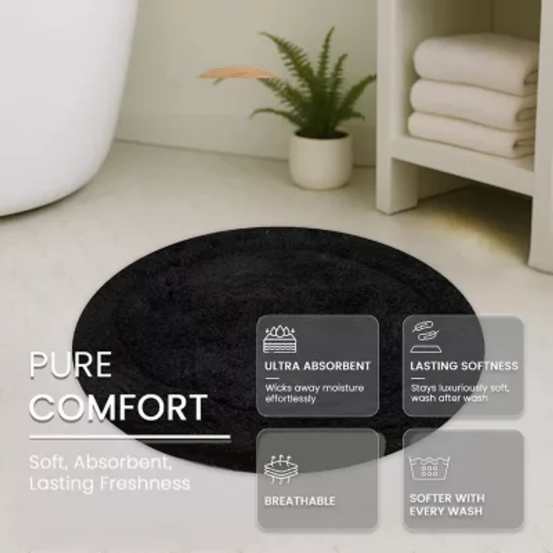 Home Weavers Inc Waterford Round Bath Rug