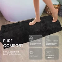 Home Weavers Inc Waterford Quick Dry 22X60 Inch Bath Rug