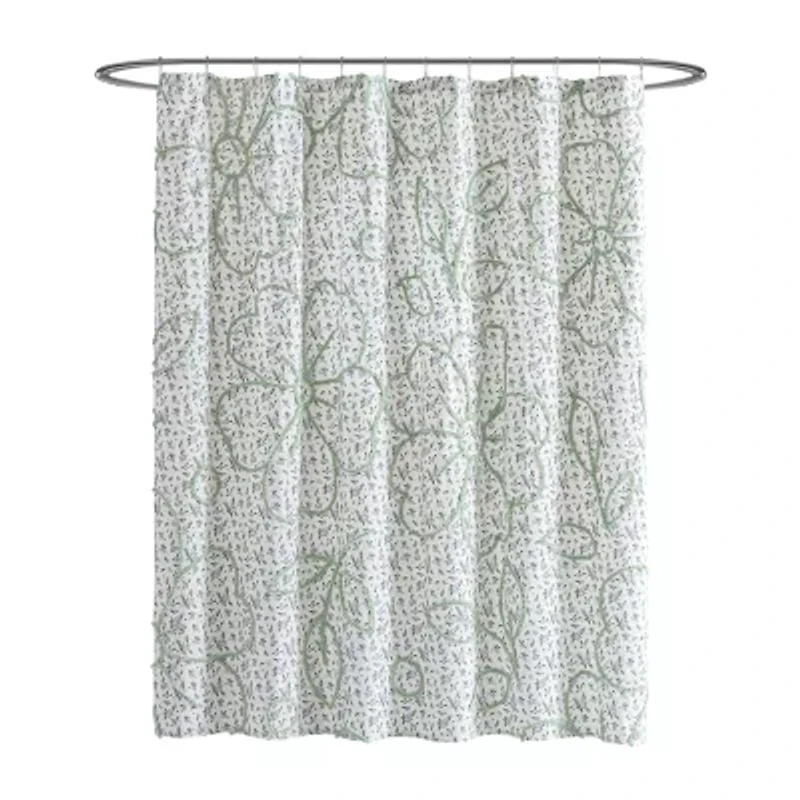 Peri Home Blueberry Chenille Shower Curtain