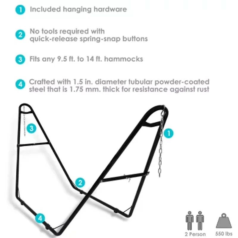 Sunnydaze Patio Collection Hammock Stand