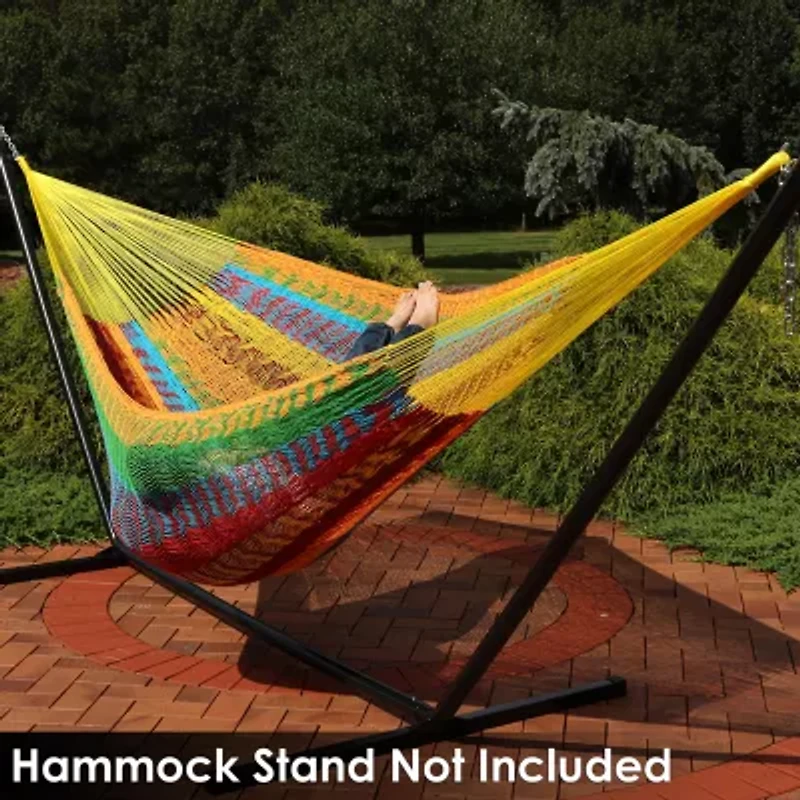 Sunnydaze® Handwoven Thick-Cord Mayan Hammock