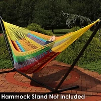 Sunnydaze® Handwoven Thick-Cord Mayan Hammock
