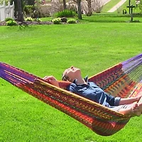 Sunnydaze® Handwoven Thick-Cord Mayan Hammock