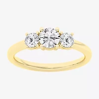Love Lives Forever (G / Si1-Si2) Womens 1 CT. T.W. Lab Grown White Diamond 10K Gold 3-Stone Engagement Ring