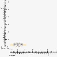 Love Lives Forever (G / Si1-Si2) Womens 1 CT. T.W. Lab Grown White Diamond 10K Gold 3-Stone Engagement Ring