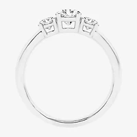 Love Lives Forever (G / Si1-Si2) Womens 1 CT. T.W. Lab Grown White Diamond 10K Gold 3-Stone Engagement Ring
