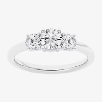 Love Lives Forever (G / Si1-Si2) Womens 1 CT. T.W. Lab Grown White Diamond 10K Gold 3-Stone Engagement Ring