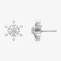 Enchanted Disney Fine Jewelry (I, I2) Womens 1/5 CT. Lab Grown White Diamond Snowflake 2-pc. Pendant Necklace Set