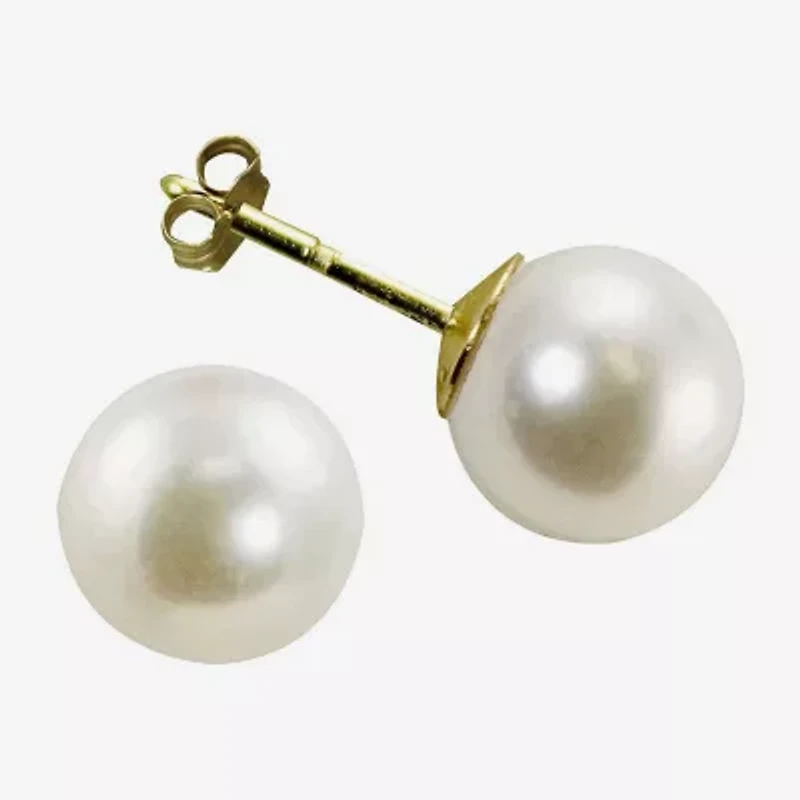Certified Sofia™ Cultured Freshwater Pearl 5-5.5mm 10K Gold Stud Earrings