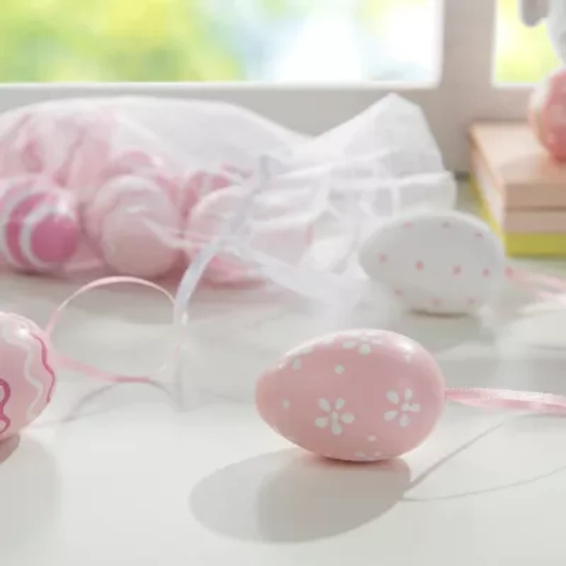 Glitzhome Plastic Eggs 24-pc. Easter Tabletop Decor
