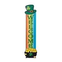 Glitzhome Rainbow  Decor St. Patricks Day Porch Sign