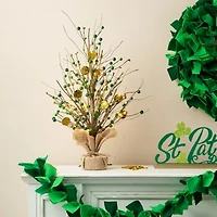 Glitzhome Lighted  Coin Tree St. Patricks Day Tabletop Decor