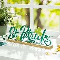 Glitzhome Metal St. Patricks Day Tabletop Decor