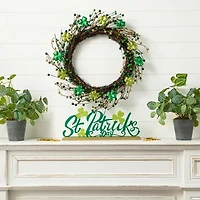 Glitzhome Shamrock Berry Wreath