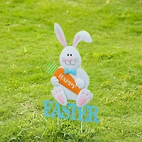 Glitzhome Metal Bunny Easter Yard Art