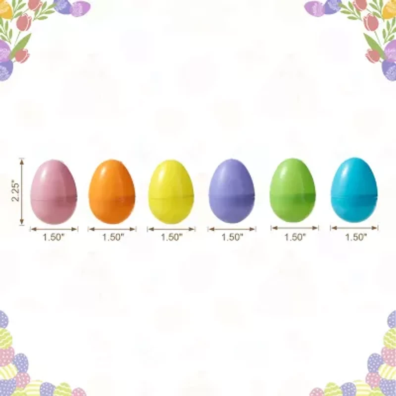 Glitzhome 90-pc. Plastic Fillable Easter Eggs