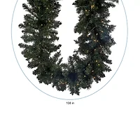 Kurt Adler 9-Ft Twinkle Vanderbilt Pre-Lit Christmas Indoor Garland