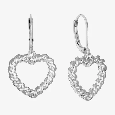 Monet Jewelry Womens Heart Drop Earrings