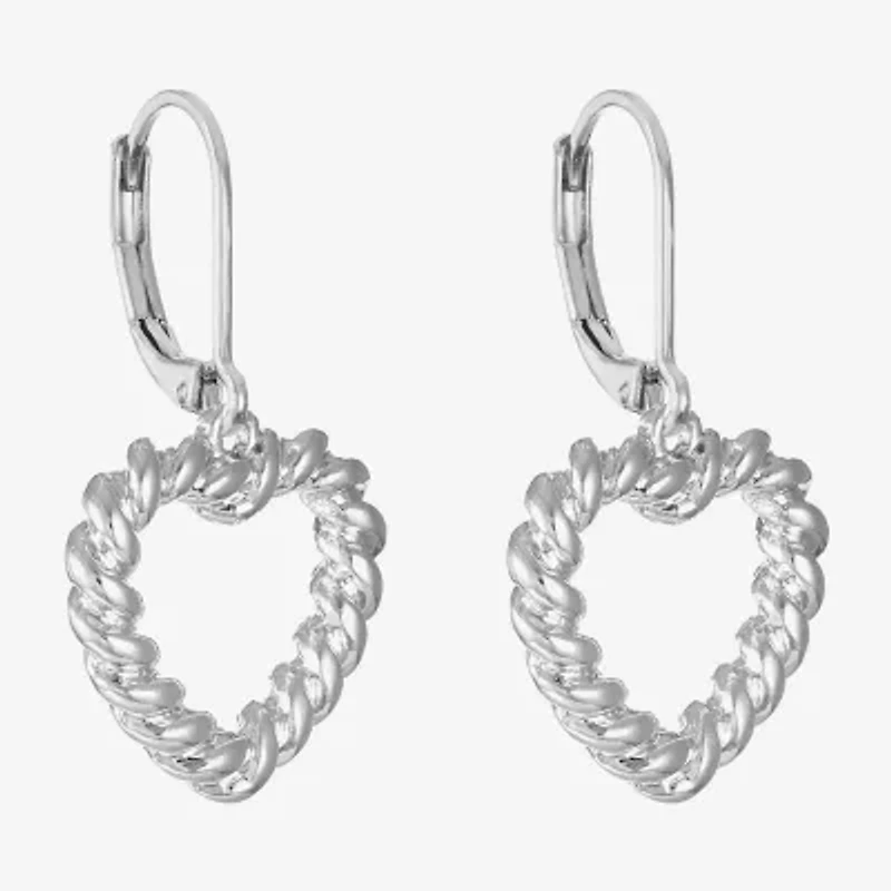 Monet Jewelry Womens Heart Drop Earrings