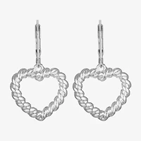 Monet Jewelry Womens Heart Drop Earrings