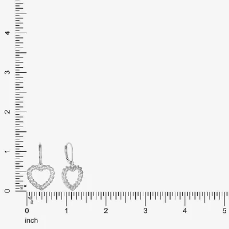 Monet Jewelry Womens Heart Drop Earrings