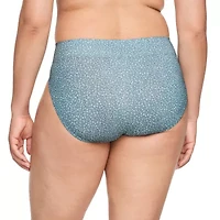Warners Womens Average + Full Figure 1 Pair High Cut Panty 5138