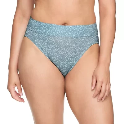 Warners Womens Average + Full Figure 1 Pair High Cut Panty 5138