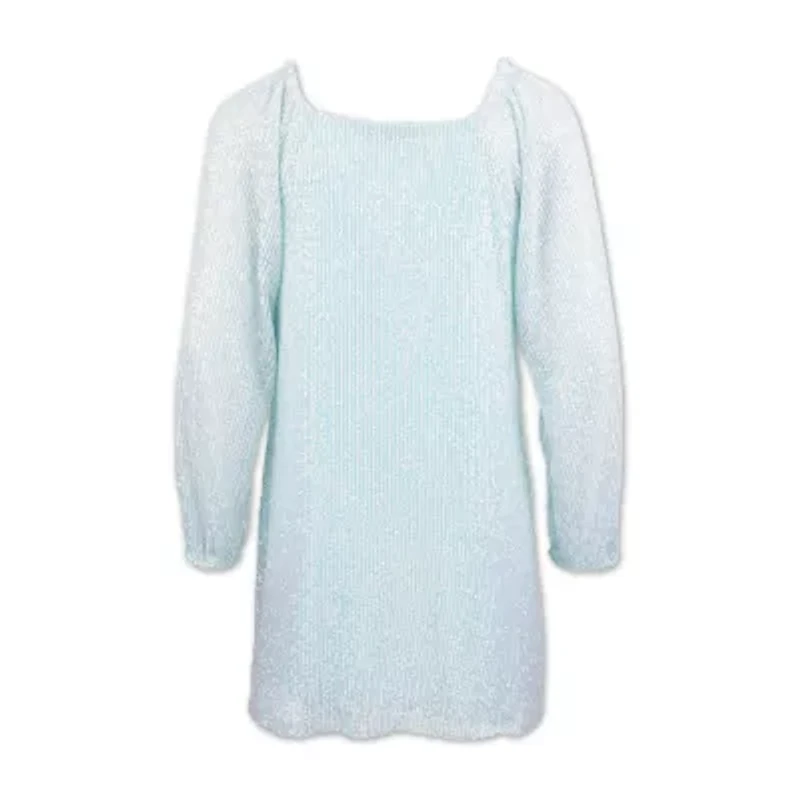 Speechless Big Kid Girls Long Sleeve Shift Dress