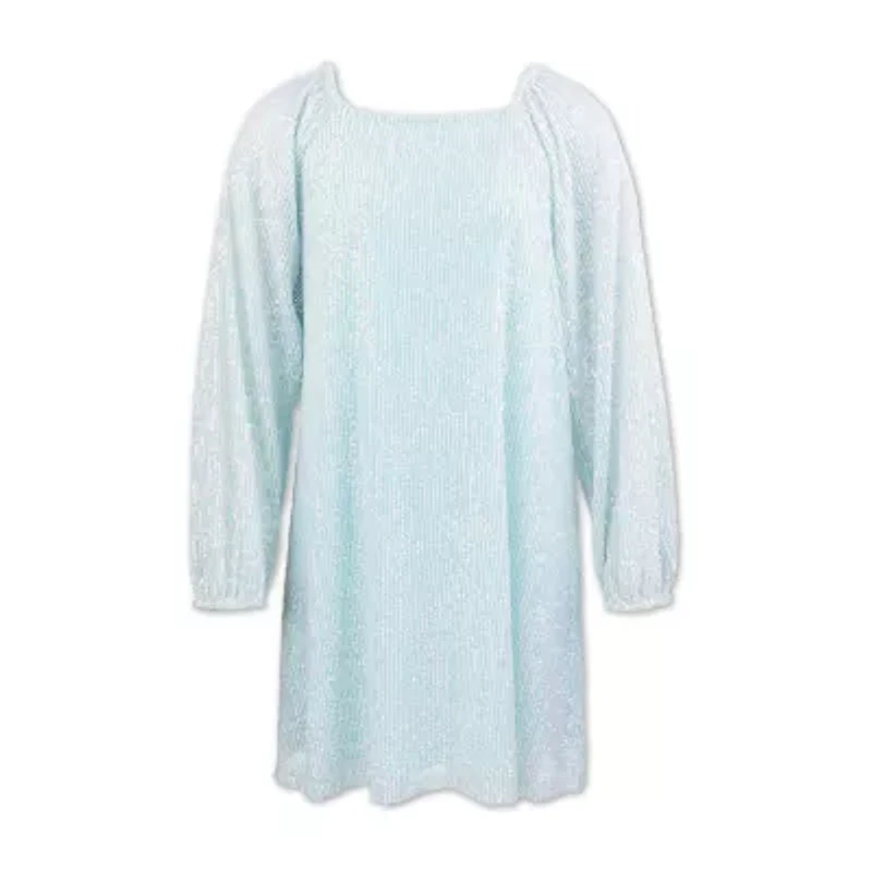 Speechless Big Kid Girls Long Sleeve Shift Dress