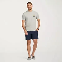 IZOD Saltwater Soft Wash Mens Crew Neck Short Sleeve Classic Fit Graphic T-Shirt