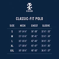 IZOD Advantage Performance Mens Regular Fit Short Sleeve Polo Shirt