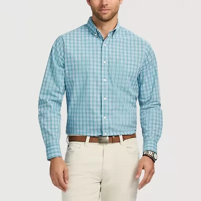 IZOD Performance Comfort Mens Long Sleeve Classic Fit Stretch Fabric Button-Down Shirt