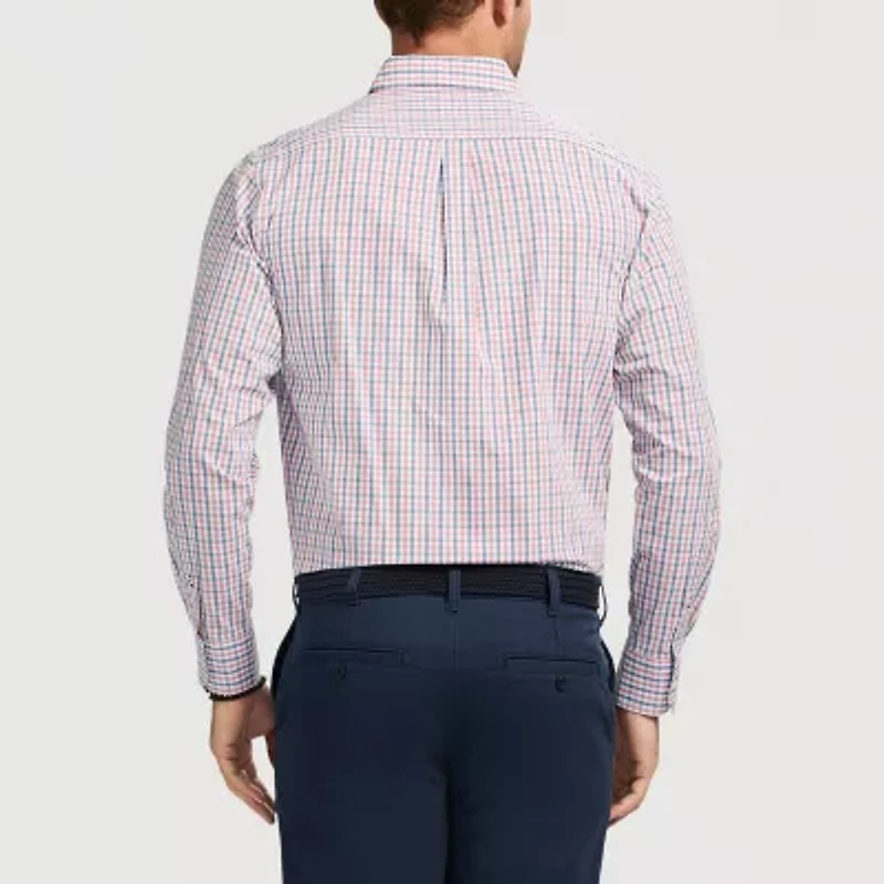 IZOD Performance Comfort Mens Long Sleeve Classic Fit Stretch Fabric Button-Down Shirt