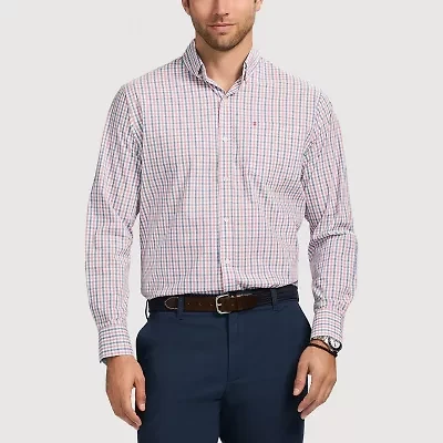 IZOD Performance Comfort Mens Long Sleeve Classic Fit Stretch Fabric Button-Down Shirt