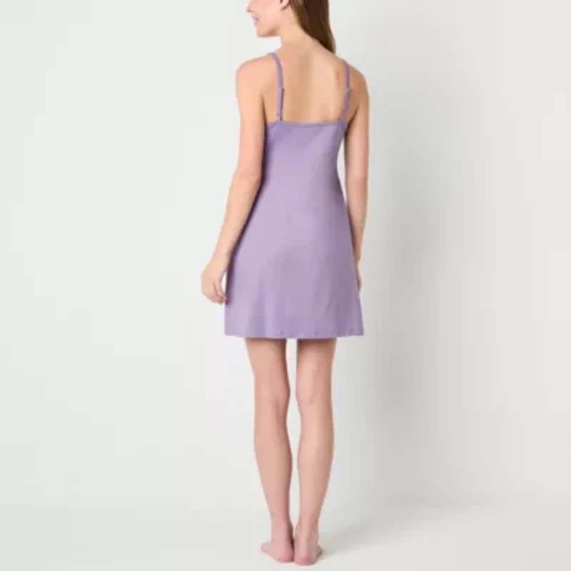 Ambrielle Womens Sleeveless V Neck Chemise
