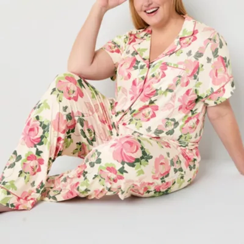 Liz Claiborne Cool and Calm Womens Plus Pajama Pants