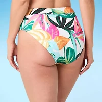 Mynah Womens Lined High Waist Bikini Swimsuit Bottom